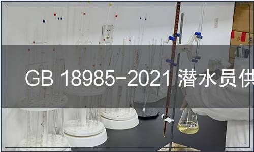 GB 18985-2021 潛水員供氣量