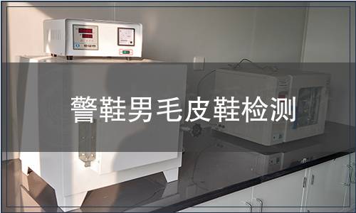 警鞋男毛皮鞋檢測