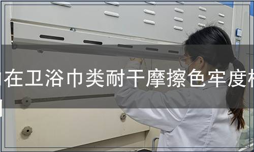 內在衛浴巾類耐干摩擦色牢度檢測