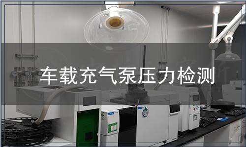 車載充氣泵壓力檢測