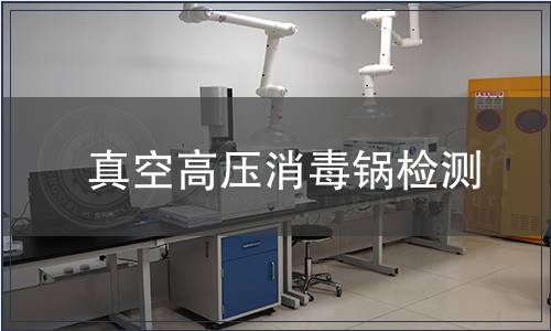 真空高壓消毒鍋檢測