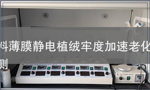 塑料薄膜靜電植絨牢度加速老化檢測