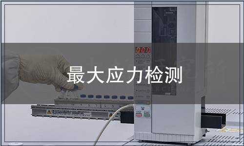 最大應(yīng)力檢測