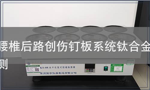 胸腰椎后路創傷釘板系統鈦合金檢測