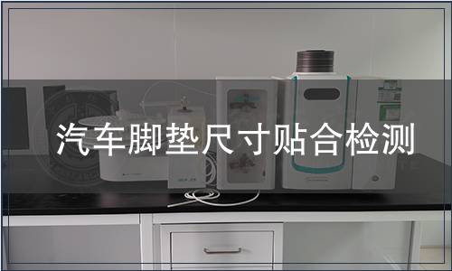 汽車腳墊尺寸貼合檢測