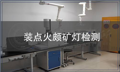裝點火頗礦燈檢測