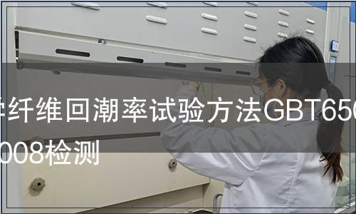 化學纖維回潮率試驗方法GBT6503-2008檢測