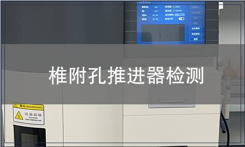 椎附孔推進器檢測