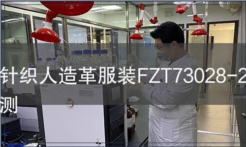 針織人造革服裝FZT73028-2017檢測(cè)