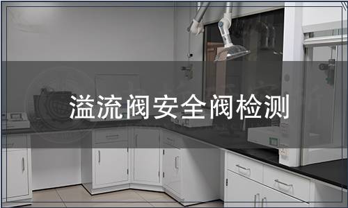 溢流閥安全閥檢測