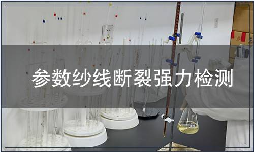 參數(shù)紗線斷裂強力檢測